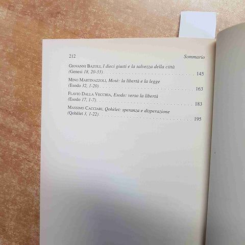 ALLE ORIGINI DELL'OCCIDENTE ANTICO TESTAMENTO MORCELLIANA 2003 RAVASI CACCIARI
