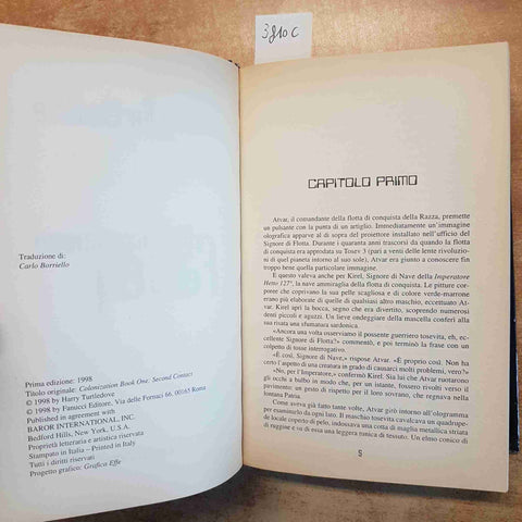 COLONIZZAZIONE FASE 1 - HARRY TURTLEDOVE FANTASCIENZA FANUCCI 1998 LIBRO D'ORO