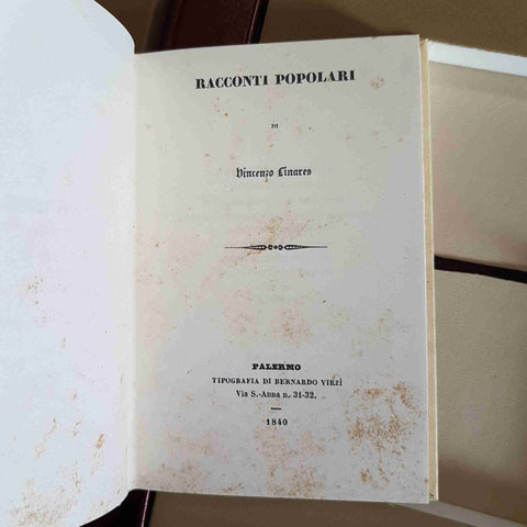RACCONTI POPOLARI VINCENZO LINARES EDIZIONE DI PREGIO CON 12 TAVOLE A COLORI