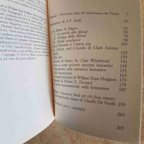 LOVECRAFT IN DIFESA DI DAGON E ALTRI SAGGI SUL FANTASTICO 1994 SUGARCO EDIZIONI
