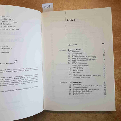 GUIDA A ORACLE 8i  MANUALE UFFICIALE ORACLE PRESS SQL E PL/SQL 2000 McGRAW HILL