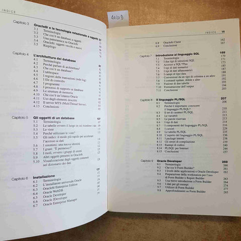 GUIDA A ORACLE 8i  MANUALE UFFICIALE ORACLE PRESS SQL E PL/SQL 2000 McGRAW HILL
