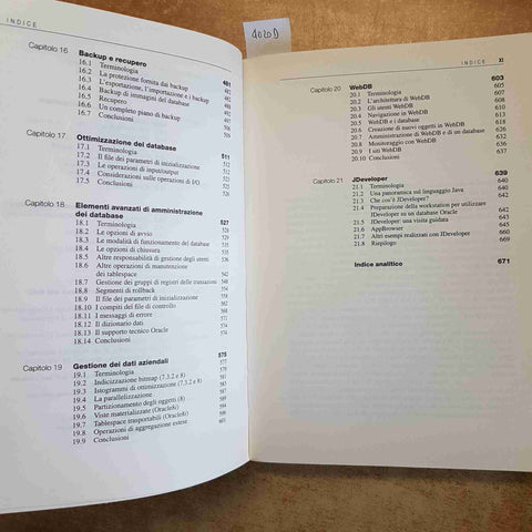 GUIDA A ORACLE 8i  MANUALE UFFICIALE ORACLE PRESS SQL E PL/SQL 2000 McGRAW HILL