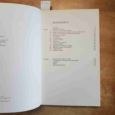 I PRIMATI - ADOLPH H. SCHULTZ - GARZANTI 1974 GRANDE ENCICLOPEDIA NATURA