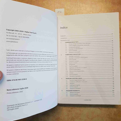 I CONCORSI PER PERSONALE AMMINISTRATIVO TABACCHI CACCIOTTI ALPHA TEST 2020