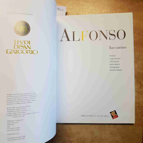 ALFONSO IACCARINO - RICETTE CUCINA ITALIANA GOURMET 2002 BIBLIOTHECA CULINARIA