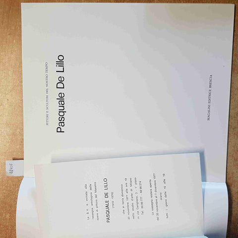 PASQUALE DE LILLO - CATALOGO MAGALINI EDITRICE PITTURA ARTE 1976