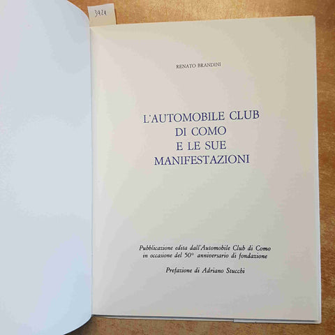 L'AUTOMOBILE CLUB DI COMO E LE SUE MANIFESTAZIONI - BRANDINI - ACI COMO 1976