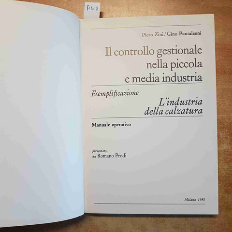 IL CONTROLLO GESTIONALE NELLA PICCOLA MEDIA INDUSTRIA CALZATURA ZINI PANTALEONI
