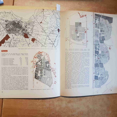 URBANISTICA 41 ISTITUTO NAZIONALE 1964 NOVARA PIACENZA GORGONZOLA NOVATE MILANES