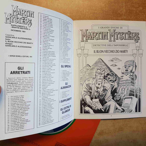 MARTIN MYSTERE 2 + IL BUON VECCHIO ZIO MARTY BONELLI GLAMOUR 1991 BURATTINI