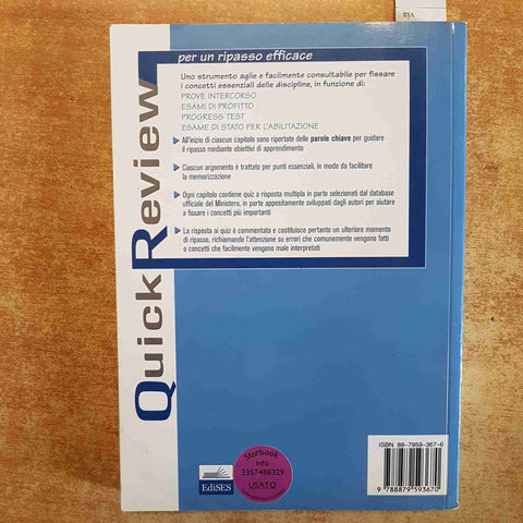 QUICK REVIEW ANATOMIA DELL'UOMO - Cocco Ferrario Gaudio Manzoli 2011 EDISES