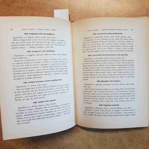 CUCINA DEL LOMBARDO VENETO STOMACHI DEBOLI RISTAMPA ANASTATICA RICETTE 1862