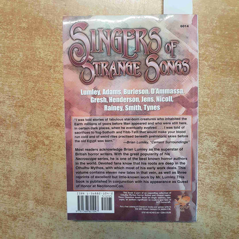 SINGERS OF STRANGE SONGS - BRIAN LUMLEY - CHAOSIUM 1997 CTHULHU HORROR 1°ED