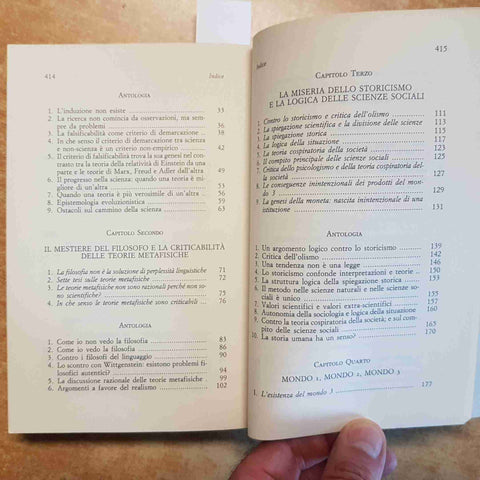 LOGICA DELLA RICERCA E SOCIETA' APERTA - KARL POPPER - ANTISERI 1993 LA SCUOLA