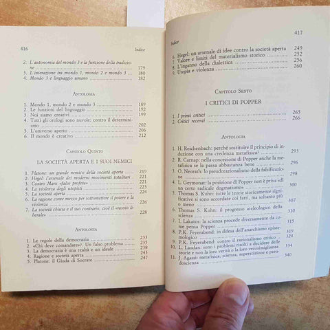 LOGICA DELLA RICERCA E SOCIETA' APERTA - KARL POPPER - ANTISERI 1993 LA SCUOLA