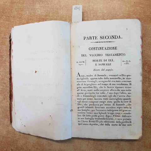 STORIA DEL VECCHIO E NUOVO TESTAMENTO SCUOLE ELEMENTARI VENEZIA 1823 ANDREOLA