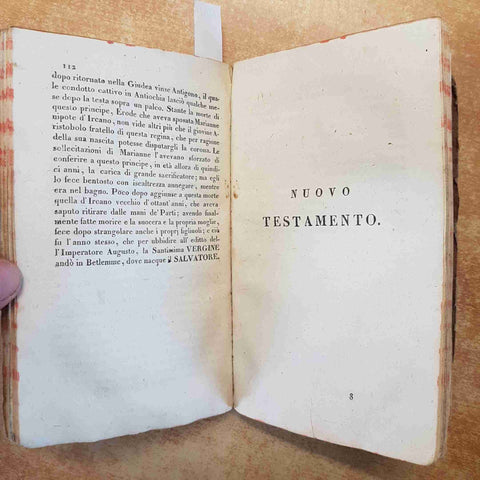 STORIA DEL VECCHIO E NUOVO TESTAMENTO SCUOLE ELEMENTARI VENEZIA 1823 ANDREOLA