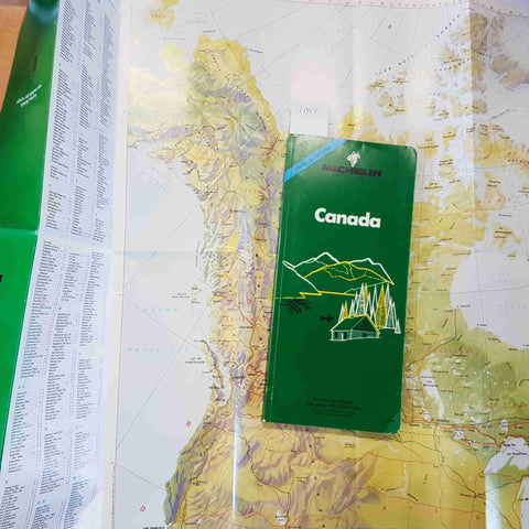 GUIDA MICHELIN CANADA 4° EDIZIONE 1989 CARTINE STRADALI MAPPE GUIDE TOURISME
