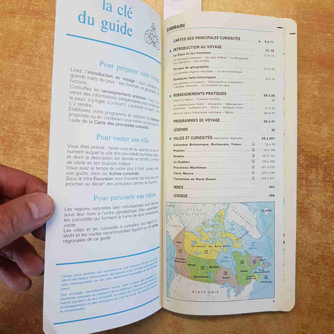 GUIDA MICHELIN CANADA 4° EDIZIONE 1989 CARTINE STRADALI MAPPE GUIDE TOURISME