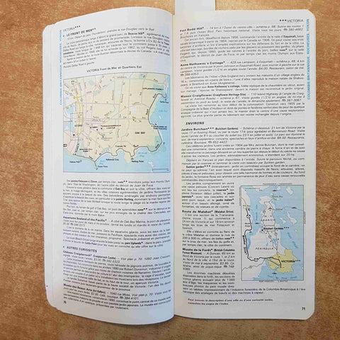 GUIDA MICHELIN CANADA 4° EDIZIONE 1989 CARTINE STRADALI MAPPE GUIDE TOURISME