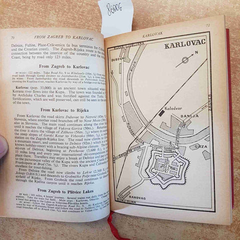 NAGEL'S YUGOSLAVIA TRAVEL GUIDE 1954 GUIDA TURISTICA JUGOSLAVIA MAPPE INGLESE