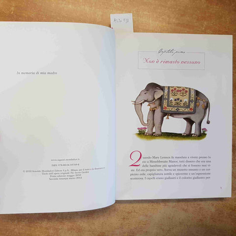 IL GIARDINO SEGRETO - FRANCES HODGSON BURNETT - MONDADORI I CLASSICI 2012 RIGIDO