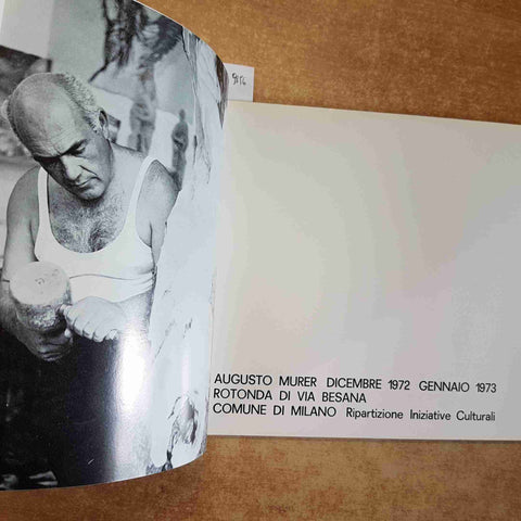 AUGUSTO MURER - COMUNE DI MILANO 1972 - CATALOGO DELLA MOSTRA SCULTURA LEGNO