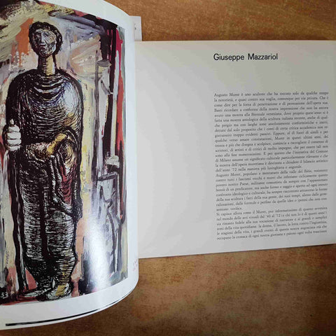 AUGUSTO MURER - COMUNE DI MILANO 1972 - CATALOGO DELLA MOSTRA SCULTURA LEGNO