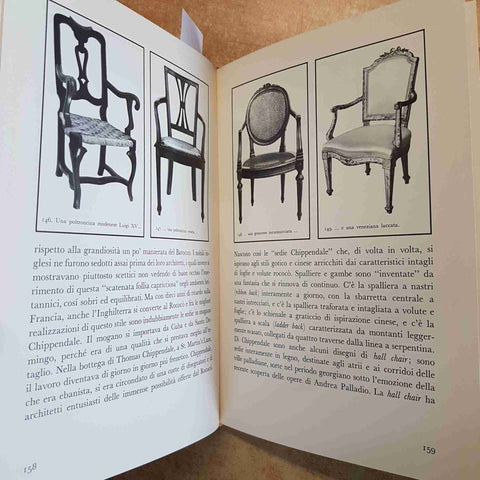 GUIDA AL MOBILE ANTICO - MONDADORI 1967 ARREDAMENTO E ANTIQUARIATO scrigno sofa