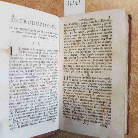 IL DIVOTO DI MARIA VERGINE ISTRUITO NE MODI PAOLO SEGNERI 1758 REMONDINI VENEZIA