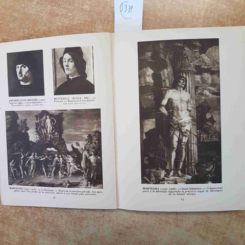 LES PLUS BEAUX TABLEAUX DU LOUVRE 1929 HACHETTE 246 GRAVURES