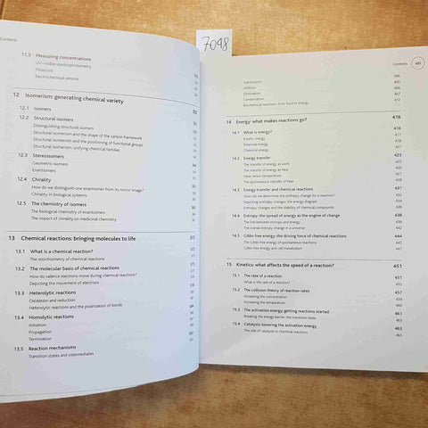 CHEMISTRY FOR THE BIOSCIENCES THE ESSENTIAL CONCEPTS bioscienze 2011 OXFORD MONK