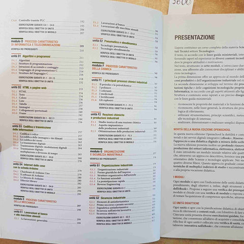 NUOVO CORSO DI SCIENZE E TECNOLOGIE APPLICATE OPENSCHOOL 2023 CALIGARIS HOEPLI