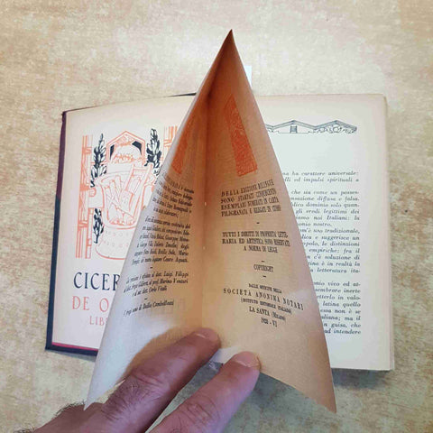 CICERONE - I DOVERI DE OFFICIIS IST. EDITORIALE ITALIANO 1928 collezione romana