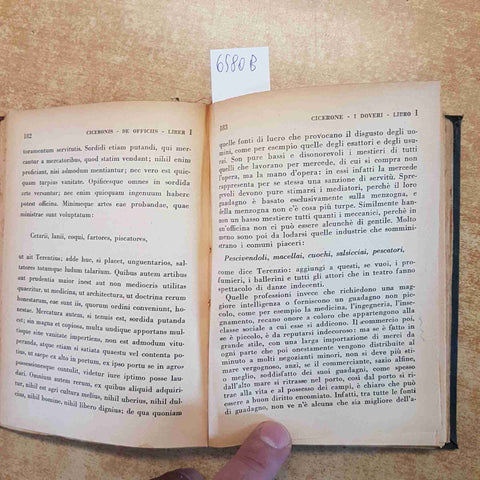 CICERONE - I DOVERI DE OFFICIIS IST. EDITORIALE ITALIANO 1928 collezione romana