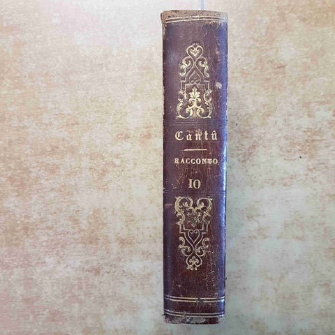 CESARE CANTU' - STORIA UNIVERSALE TOMO X EPOCA X 1843 POMBA E C. alto medioevo