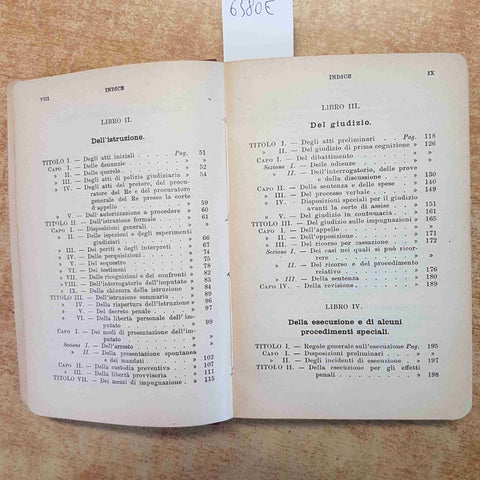 CODICE DI PROCEDURA PENALE 1913 VITTORIO EMANUELE III UTET TORINO