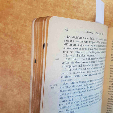 CODICE DI PROCEDURA PENALE 1913 VITTORIO EMANUELE III UTET TORINO