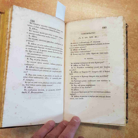LEXICON THEOLOGIAE MORALIS SANT'ALFONSO DE LIGORIO 1846 VERCELLI