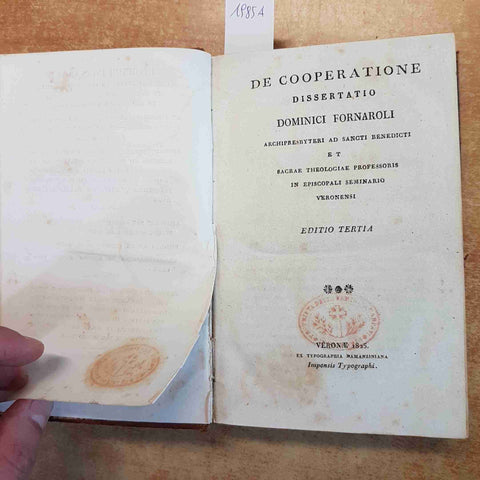 DOMENICO FORNAROLI, OPUSCOLA TOMO I-II VERONA, 1818-1830