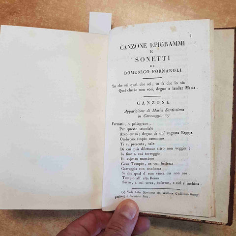 DOMENICO FORNAROLI, OPUSCOLA TOMO I-II VERONA, 1818-1830