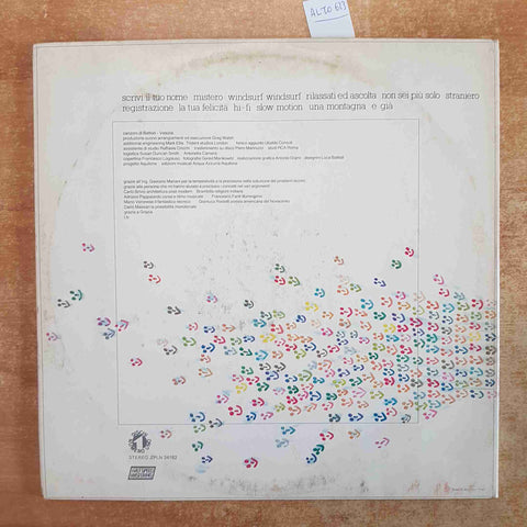 LUCIO BATTISTI - E GIÀ LP 33 GIRI HALF SPEED MASTERING 1982 VELEZIA VINILE VINYL