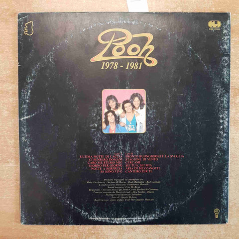 POOH - 1978-1981 - LP 33 GIRI CGD 1981 RACCOLTA GATEFOLD VINILE VINYL ALBUM