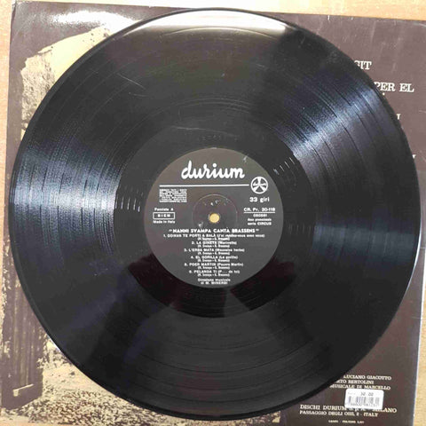 NANNI SVAMPA CANTA BRASSENS VOLUME PRIMO LP 33 GIRI DURIUM 1971 VINILE VINYL