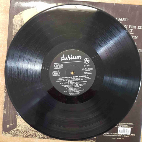 NANNI SVAMPA CANTA BRASSENS VOLUME PRIMO LP 33 GIRI DURIUM 1971 VINILE VINYL