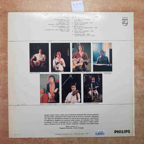 EUGENIO BENNATO CARLO D'ANGIÒ - MUSICANOVA LP 33 GIRI PHILIPS 1978 VINILE VINYL
