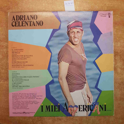 ADRIANO CELENTANO - I MIEI AMERICANI LP 33 GIRI CLAN 1984 IL CONTADINO SUSANNA