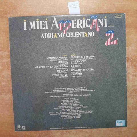 ADRIANO CELENTANO - I MIEI AMERICANI 2 - LP 33 GIRI CLAN 1986 VERONICA VERRAI