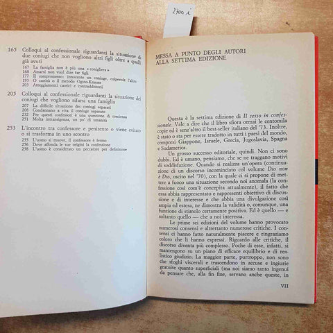 VALENTINI, DI MEGLIO - IL SESSO IN CONFESSIONALE - 600 CONFESSIONI 1974 MARSILIO